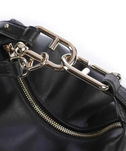 Tonie Mini Handtasche fein genarbtes Leder schwarz