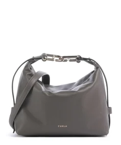 Tonie Mini Handtasche fein genarbtes Leder dunkelgrau