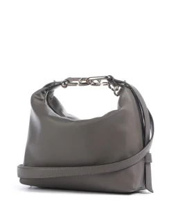 Tonie Mini Handtasche fein genarbtes Leder dunkelgrau