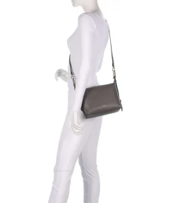 Tonie Mini Handtasche fein genarbtes Leder dunkelgrau