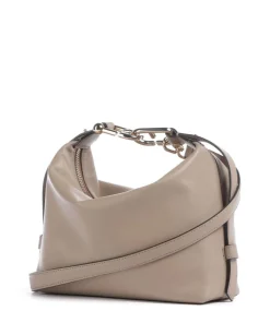 Tonie Mini Handtasche fein genarbtes Leder beige