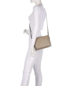 Tonie Mini Handtasche fein genarbtes Leder beige