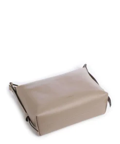 Tonie Mini Handtasche fein genarbtes Leder beige