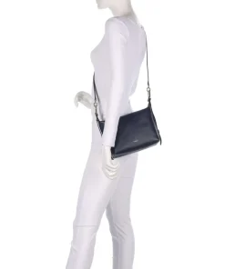 Tonie Mini Handtasche fein genarbtes Leder navy