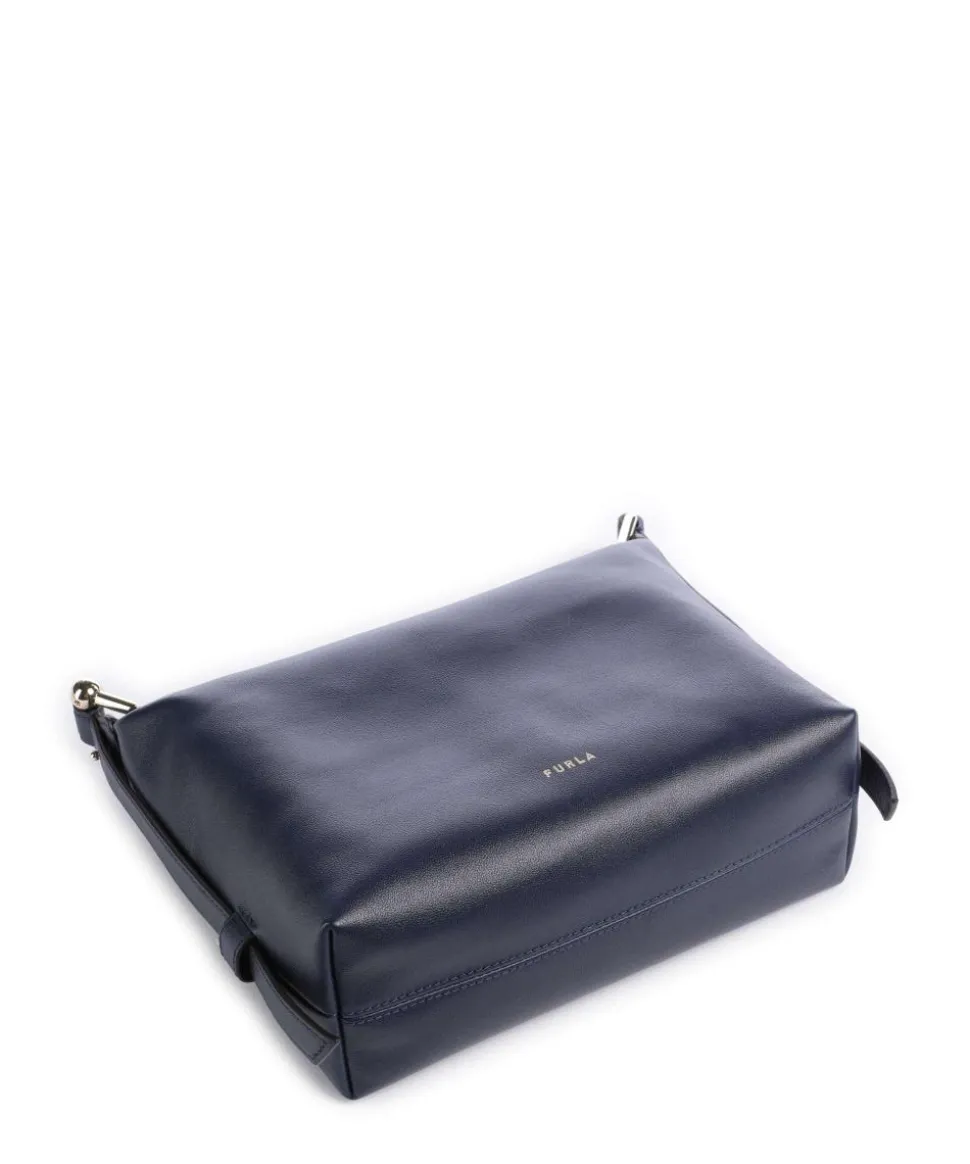 Tonie Mini Handtasche fein genarbtes Leder navy