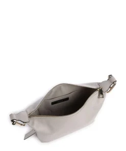 Tonie Mini Handtasche fein genarbtes Leder hellgrau