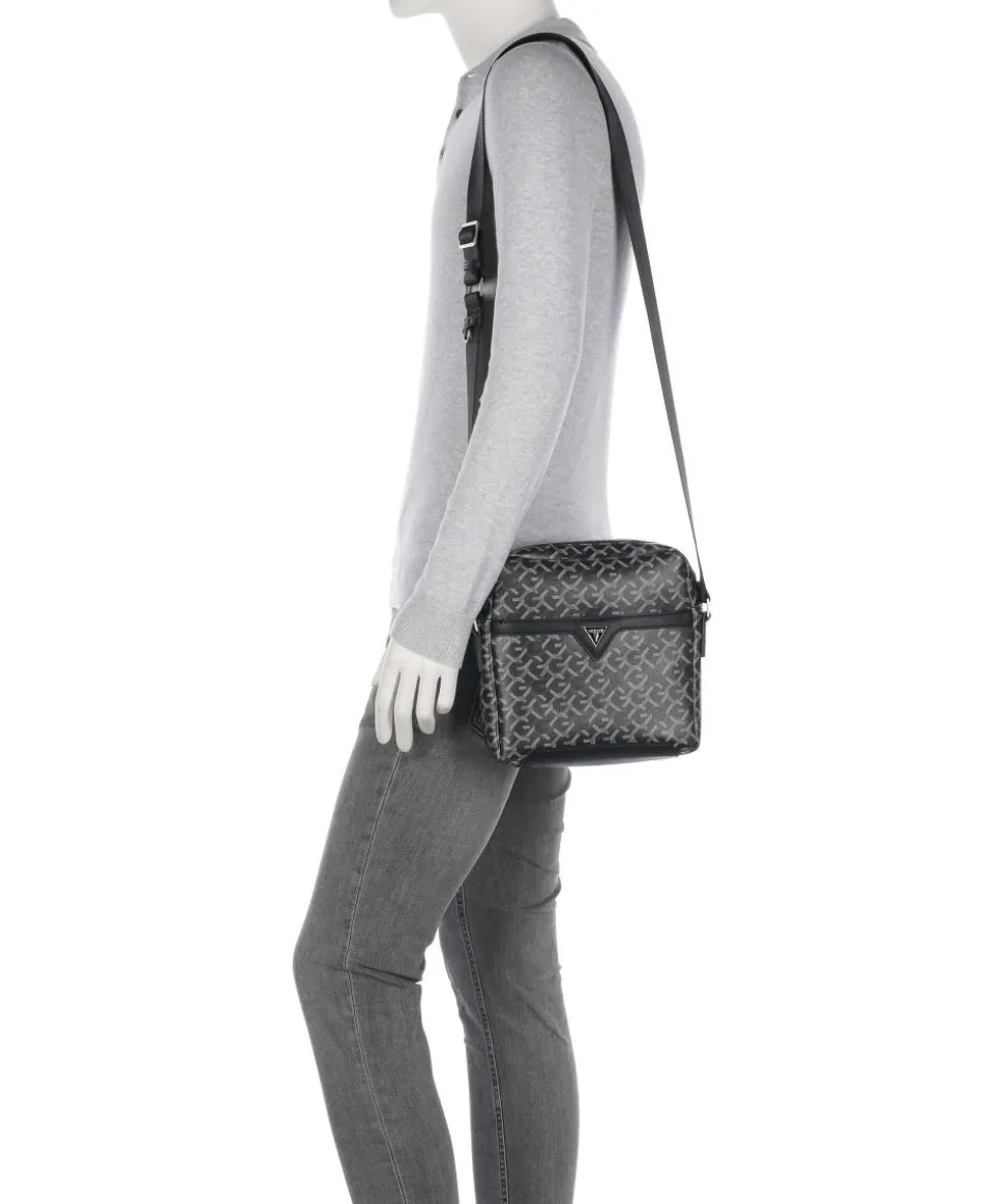 Torino Umhängetasche Lederimitat schwarz