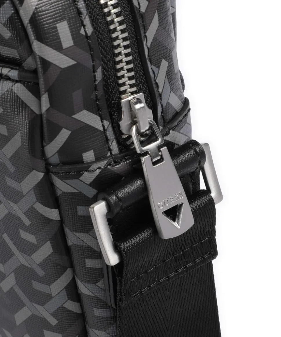 Torino Umhängetasche Lederimitat schwarz