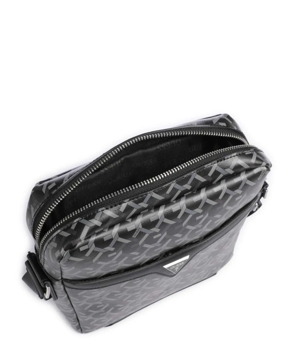 Torino Umhängetasche Lederimitat schwarz