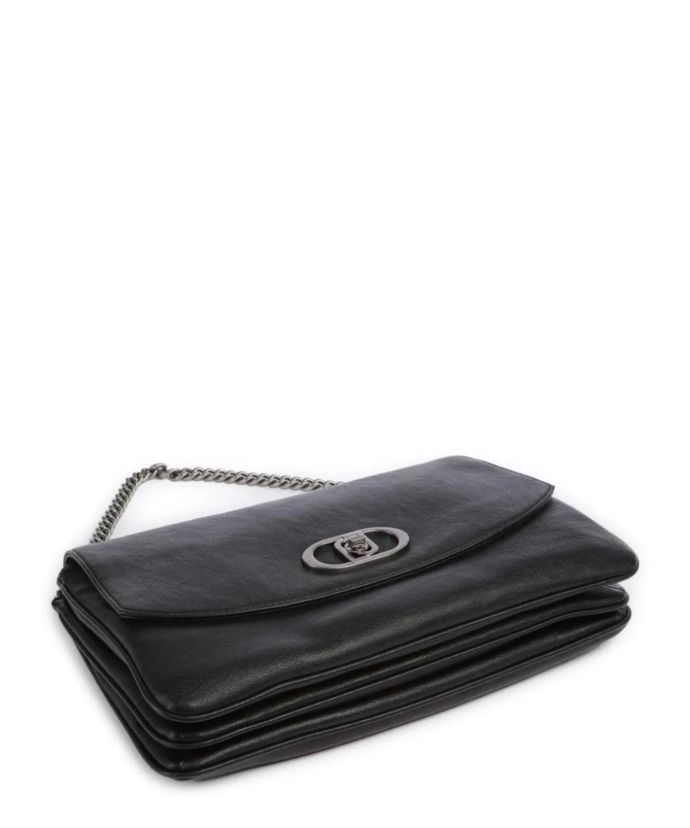 Tormalina Schultertasche Lederimitat schwarz