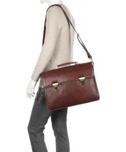 Toscana Aktentasche 15″ Leder braun