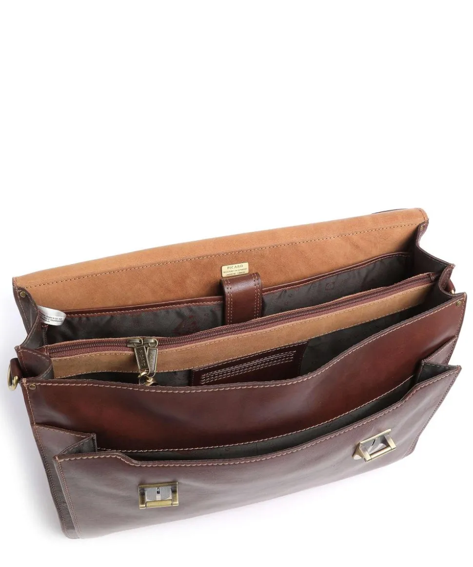 Toscana Aktentasche 15″ Leder braun