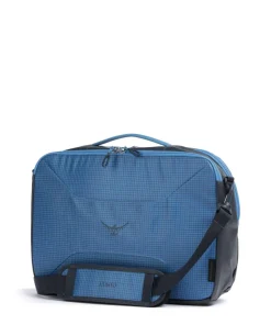 Transporter Umhängetasche recyceltes Nylon blau