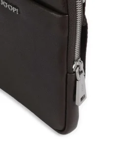 Treviso Rafael Umhängetasche fein genarbtes Leder dunkelbraun