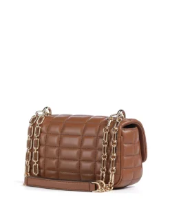 Tribeca Schultertasche Lammleder braun