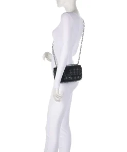 Tribeca Small Schultertasche Lammleder schwarz