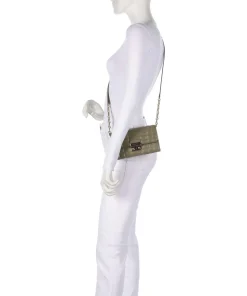 Tribeca Umhängetasche Lammleder olivgrün