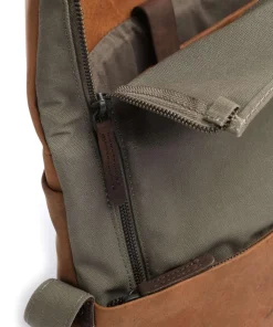 Twister M Aktentasche 13″ Leder, Baumwolle braun