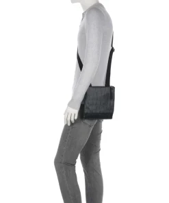 Umhängetasche Baumwolle, Polyurethane schwarz