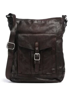 Umhängetasche fein genarbtes Rindsleder dunkelbraun