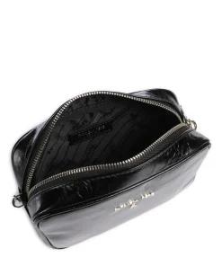 Umhängetasche fein genarbtes Kalbsleder schwarz