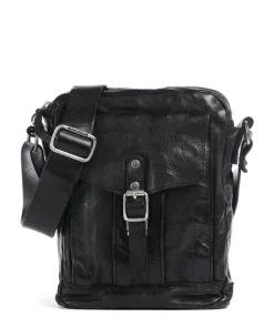 Umhängetasche fein genarbtes Rindsleder schwarz