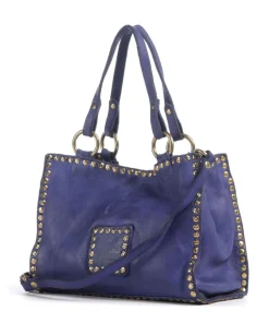 Umhängetasche fein genarbtes Rindsleder dunkelblau