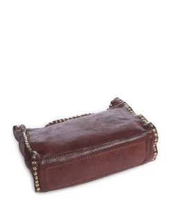 Umhängetasche fein genarbtes Rindsleder dunkelrot