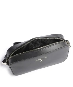 Umhängetasche fein genarbtes Kalbsleder schwarz