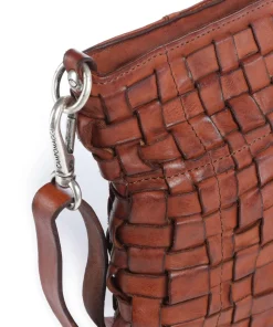 Umhängetasche fein genarbtes Rindsleder cognac