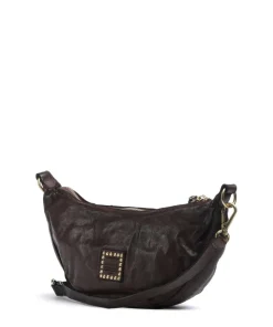 Umhängetasche fein genarbtes Rindsleder dunkelbraun