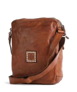 Umhängetasche fein genarbtes Rindsleder cognac