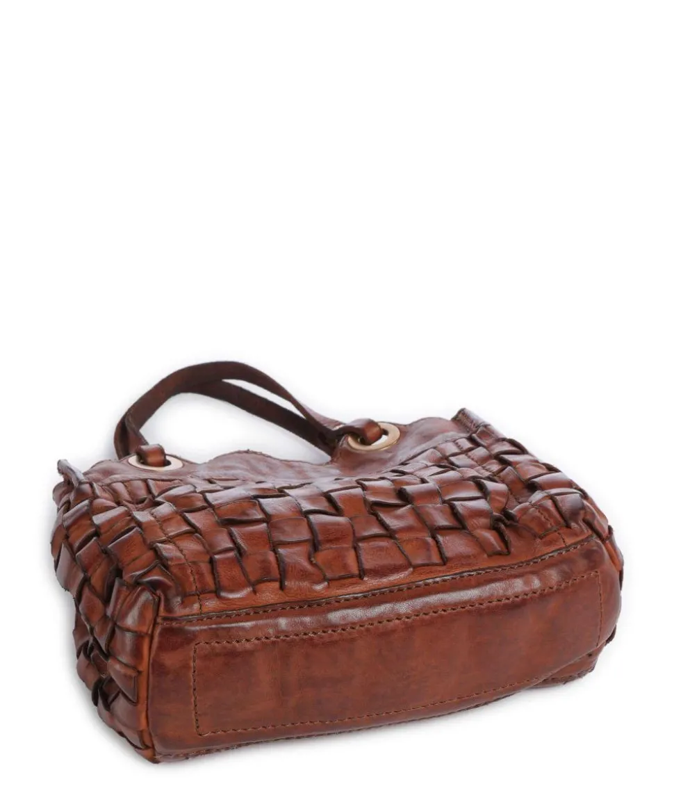 Umhängetasche fein genarbtes Rindsleder cognac