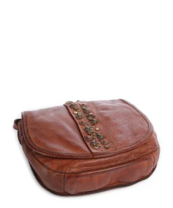 Umhängetasche fein genarbtes Rindsleder cognac