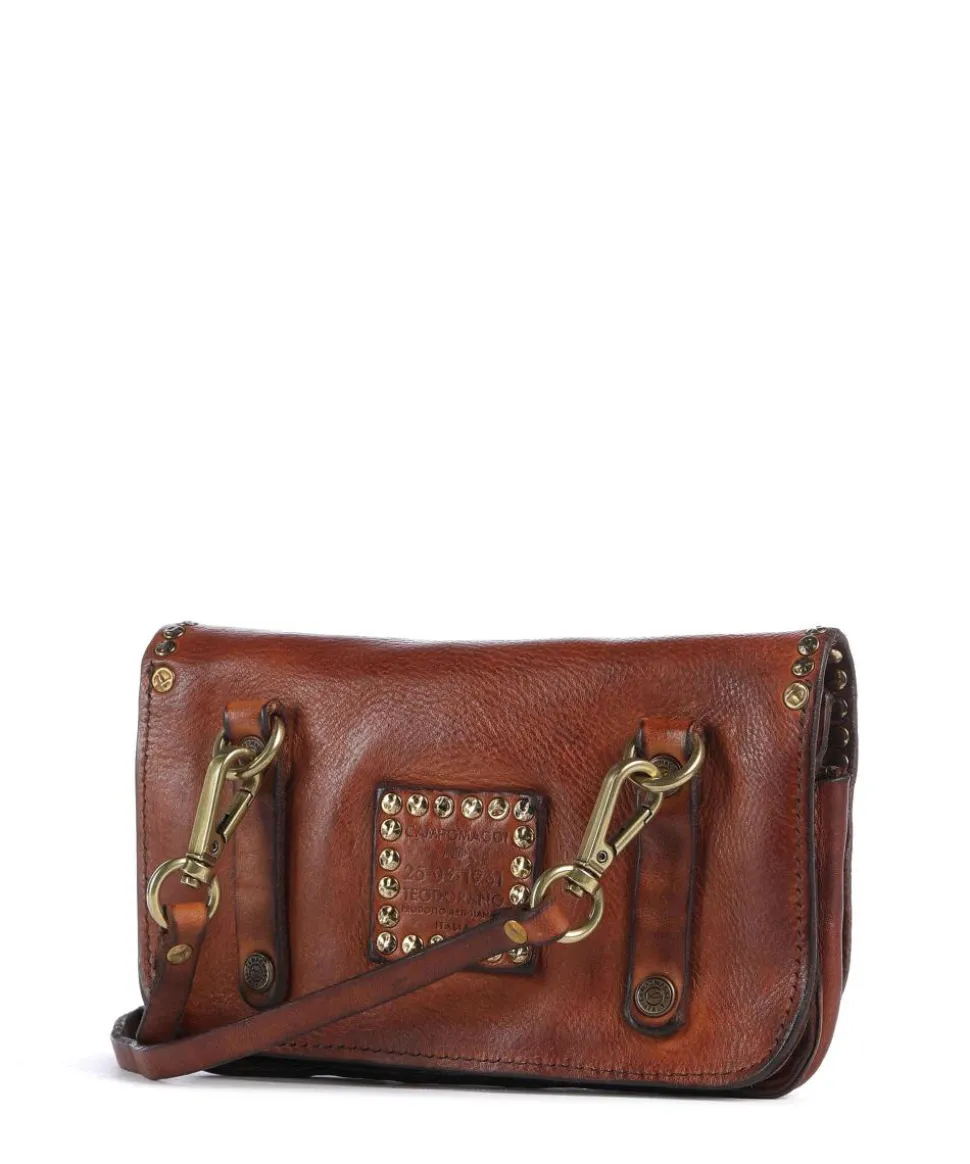 Umhängetasche fein genarbtes Rindsleder cognac