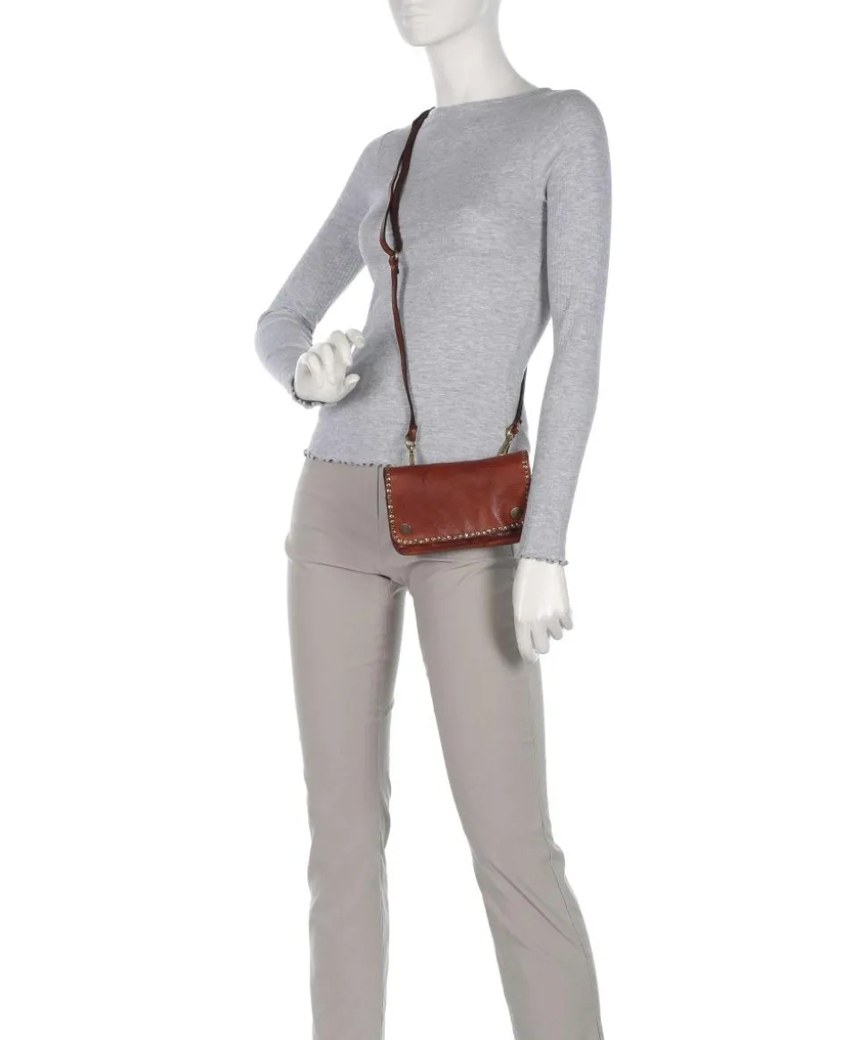 Umhängetasche fein genarbtes Rindsleder cognac