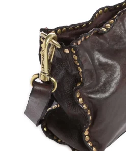 Umhängetasche fein genarbtes Rindsleder dunkelbraun