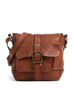 Umhängetasche fein genarbtes Rindsleder cognac