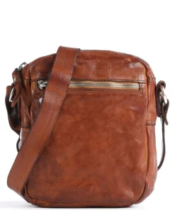 Umhängetasche fein genarbtes Rindsleder cognac