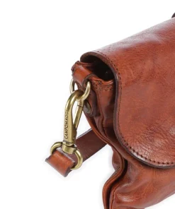 Umhängetasche fein genarbtes Rindsleder cognac