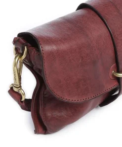 Umhängetasche fein genarbtes Rindsleder dunkelrot