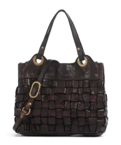 Umhängetasche fein genarbtes Rindsleder dunkelbraun