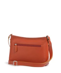 Umhängetasche genarbtes Rindsleder terrakotta