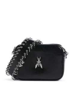 Umhängetasche Lammleder schwarz