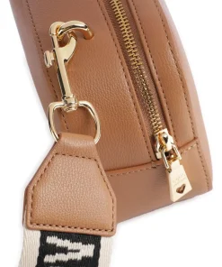 Umhängetasche Lederimitat hellbraun