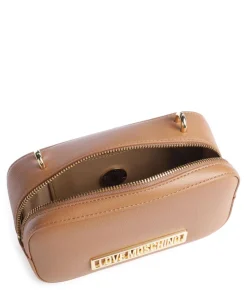 Umhängetasche Lederimitat hellbraun