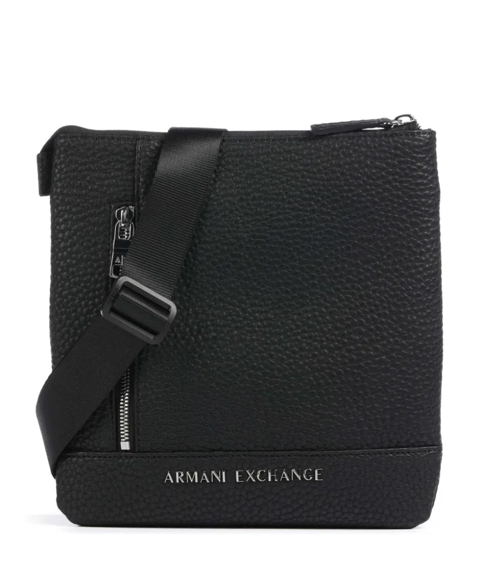 Umhängetasche Lederimitat schwarz