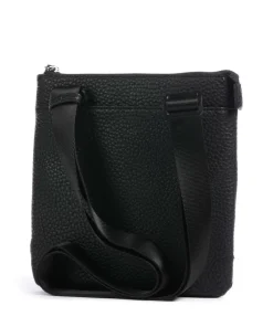 Umhängetasche Lederimitat schwarz