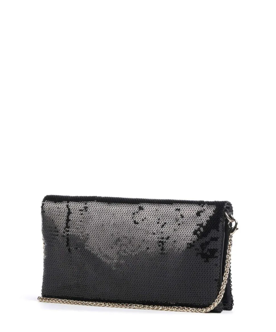 Umhängetasche Polyester, Lederimitat schwarz