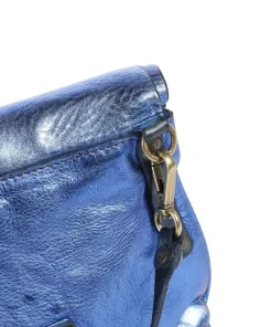 Umhängetasche Rindsleder blau